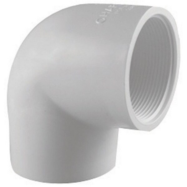 Charlotte Pipe And Foundry PVC 02301 1400 105 in 90 Degree FPT Elbow 41878 - main